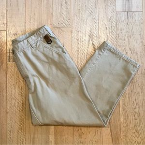 ORVIS Cotton Canvas Workwear Pants w/ Leather Trim